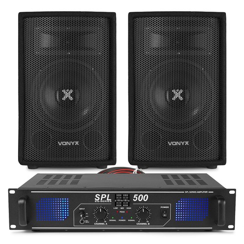 Vonyx sl8 amplifier and - dj,
