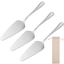 3 Pieces Cake Slice and Pie Server, Stainless Steel Cake Slicer & Server Cake