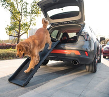 Mr Barker Heavy Duty Plastic Folding Dog Ramp Pet Ramp for Dogs Car Ramp