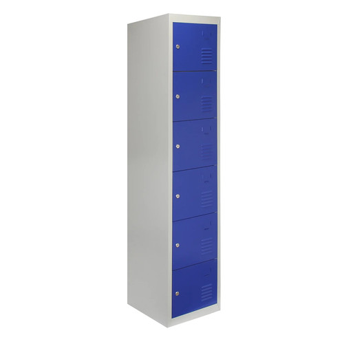 Door metal lockers - 6-door, 45cm