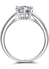 1ct Sterling Silver Moissanite