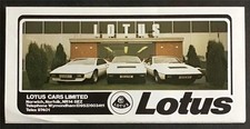 LOTUS Car Range Sales Brochure 1979 Elite SPRINT Esprit USA Market