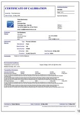 METREL CALIBRATION SERVICE For