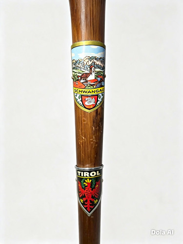 Vintage wooden hiking - vintage, cane