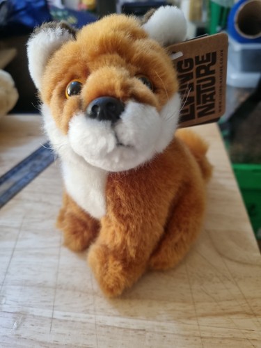Living nature fox soft toy - living,
