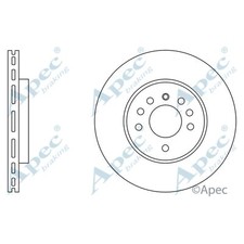 2x Brake Discs Vented For Opel