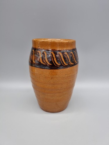 Studio pottery vase - a,