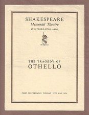 Harry Andrews "OTHELLO" Emlyn Williams / Prunella Scales '56 Stratford-Upon-Avon