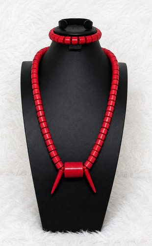 Red igbo edo tusk - red,