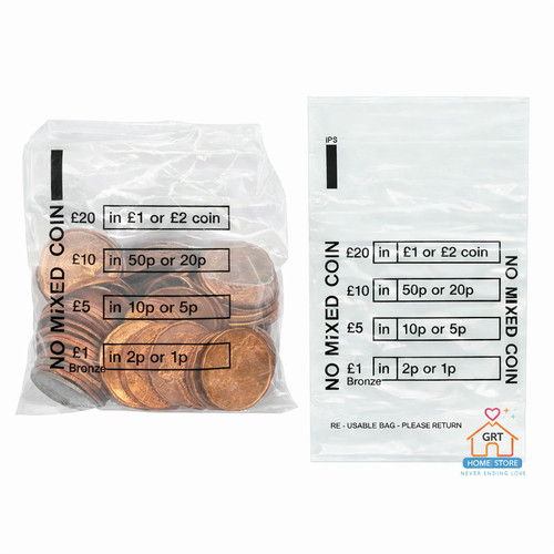 Plastic coin bags mixed - plastic,
