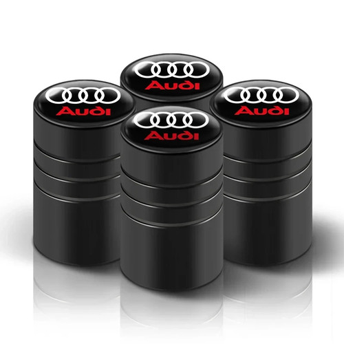 Audi dust caps black - audi,
