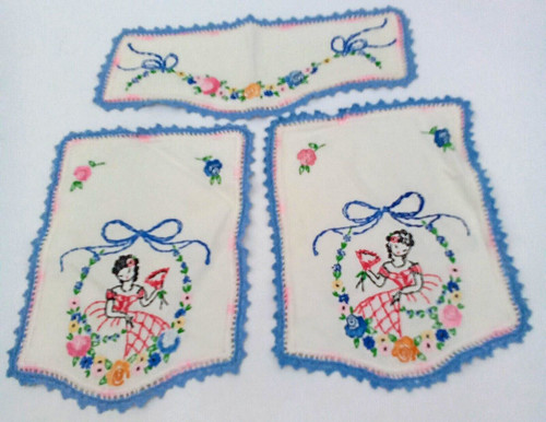 Vintage embroidered armchair - vintage,