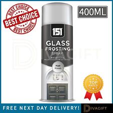 GLASS FROSTING WINDOW SPRAY PAINT 400ML MATT FINISH AEROSOL PRIVACY FROSTED NEW
