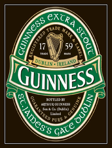 Guinness retro metal - guinness,,