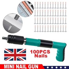 Woodworking Integrated Air Nailer Manual Steel Nail Nailer 4 Gears Power Gun UK