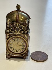 Antique Vintage Dolls House 1/12 Scale Miniature ~ Lantern Clock