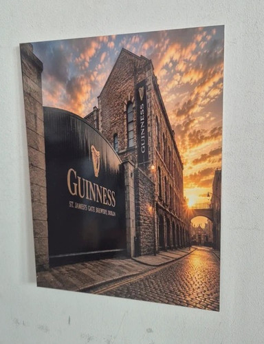 Guinness metal tin - metal, wall