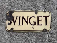 Enamel Sign - Winget