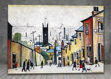 L. S. Lowry The church in the hollow CANVAS PAINTING ART PRINT POSTER 1866