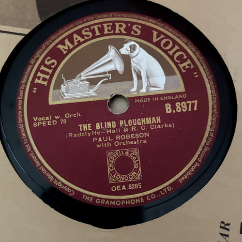 Paul robeson the blind - robeson,