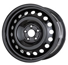18" Black Steel Wheels Fits