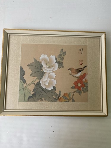 Vintage chinese silk painting - vintage,