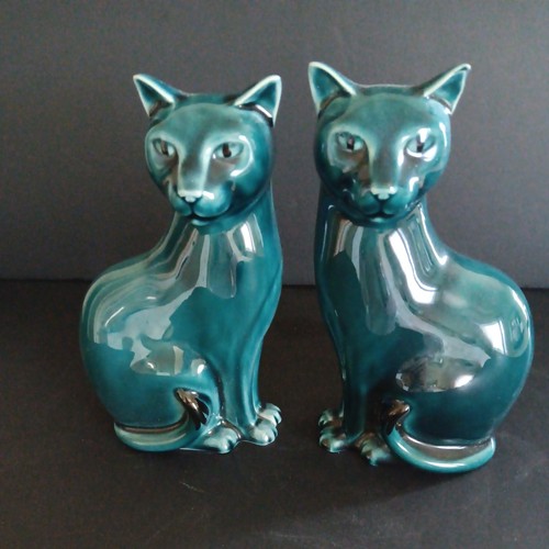 Poole pottery pair blue - of,