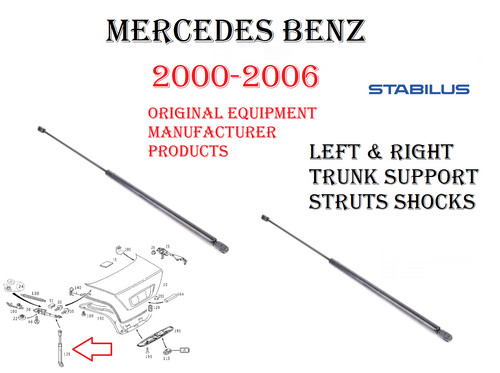 Mercedes trunk support - mercedes, strut