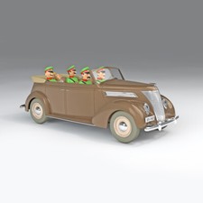 VOITURE TINTIN 1/24 MODEL CAR THE BROWN FORD CONVERTIBLE 29950 BRAND NEW 