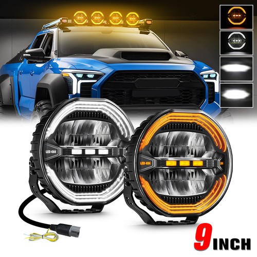 Round led driving light - 2x,