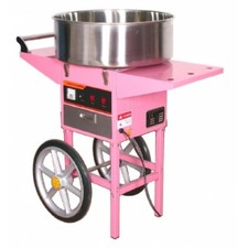 Candy Floss Making Machine Cart Pink Cotton Candyfloss Maker Party Commercial