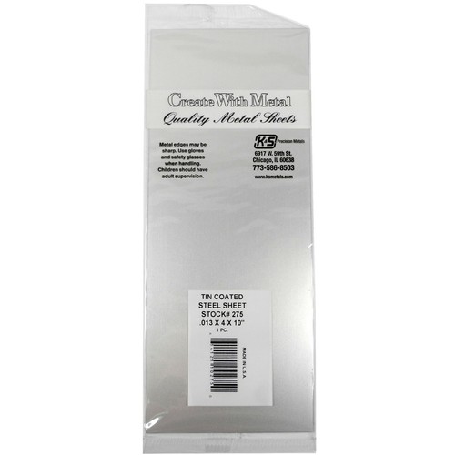 Tin sheet dull finish - .013, x