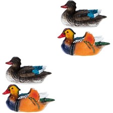 2 Pairs Outdoor Ornaments Animal Garden Fountain Simulation Decor