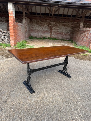 Antique iron pub - pub, table