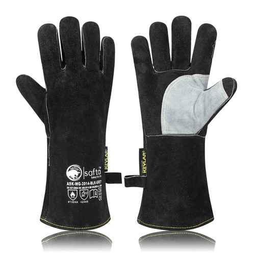 Black welding gloves extreme - welding,