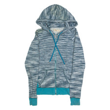 HOLLISTER Womens Blue Hoodie Full Zip XS