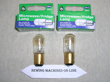 2 BELL SEWING MACHINE BAYONET BULB B15d SINGER/TOYOTA/JANOME/SILVER/BROTHER/JUKI