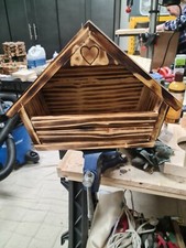 Handmade Mourning Dove House.  Thick Wood & Sealed for Durability.  Open Design.