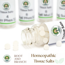 Tissue Salts 6X & 12X  certified Organic Homeopathic remedy