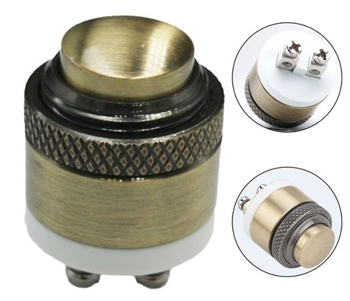 16mm brass momentary round - 16mm,