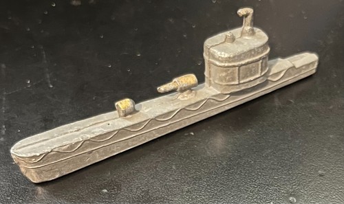 Vintage cast lead - cast, submarine