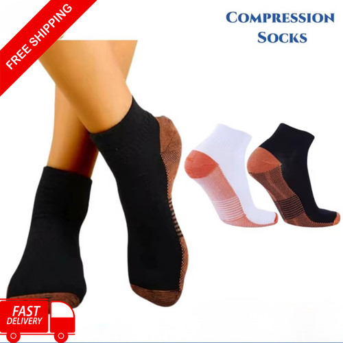 Copper compression ankle socks - ankle,