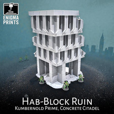 Hab-Block Ruin - 3d Printed