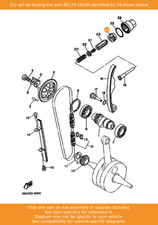 YAMAHA Nut, 90179-18199 OEM