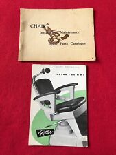 Vtg Ritter Dentist Chair Maintenance, Spare parts and Installation Catalogue