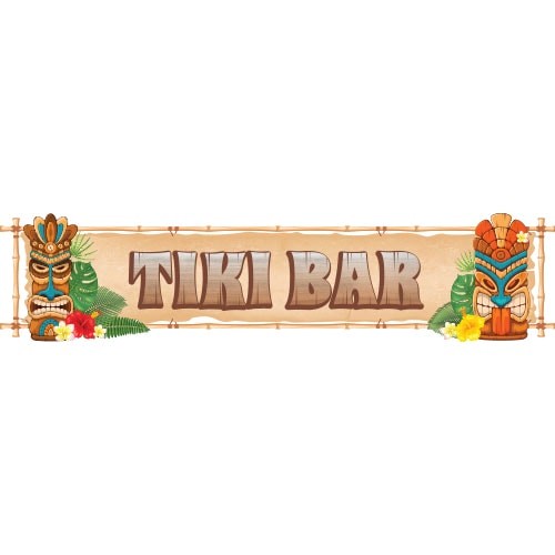 Tiki bar masks - bar, pvc