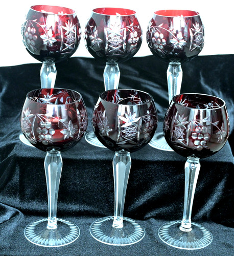 Vintage ruby red cut clear - vintage, to