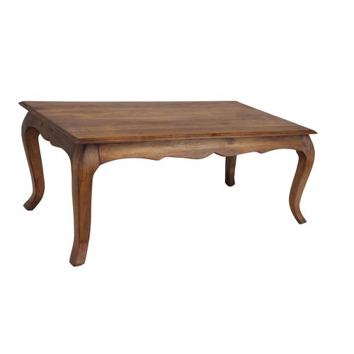 Burnt oak coffee table - oak, large