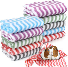 Bedding, Rabbits Hamster Cage Liners 10 Pcs Guinea Pig Fleece Blanket 12 X 12 In