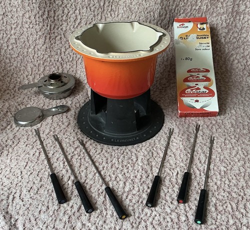 Creuset cast iron fondue - le,